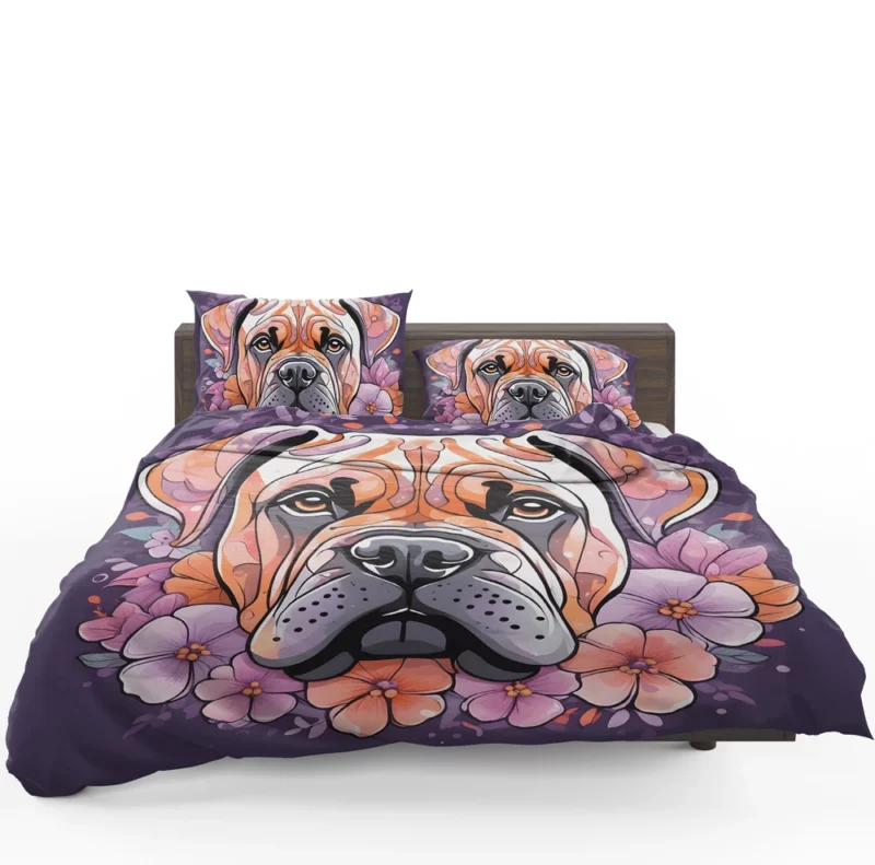 Regal Bullmastiff Gaze Furry Sentinel Bedding Set 1