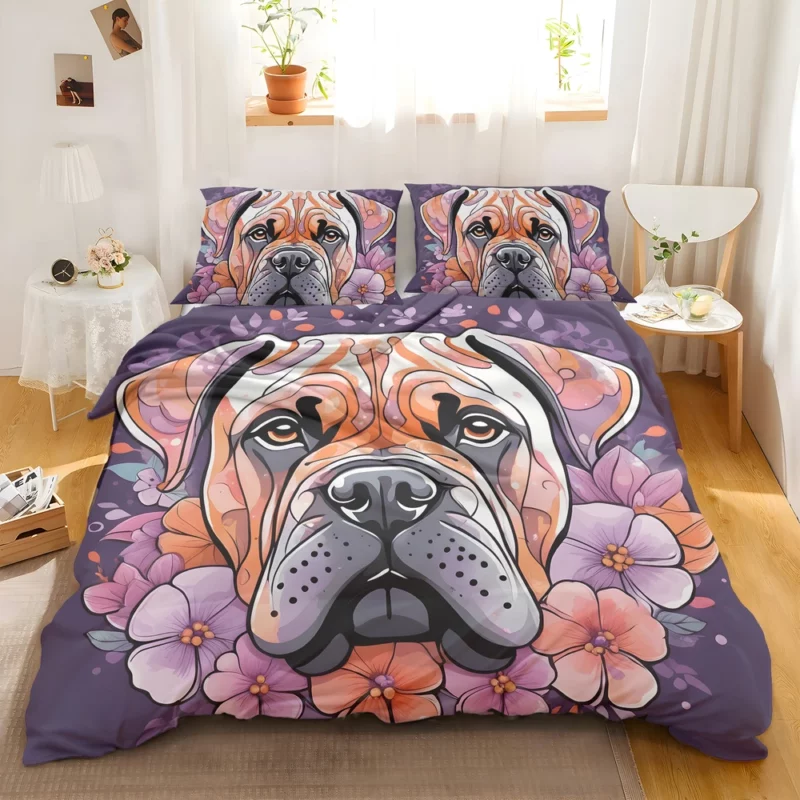 Regal Bullmastiff Gaze Furry Sentinel Bedding Set 2