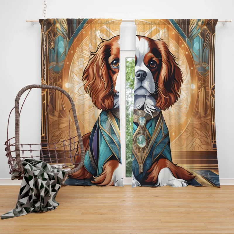 Regal Cavalier King Charles Spaniel Majesty Curtain