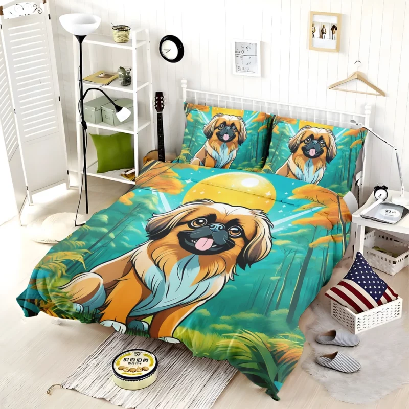 Regal Pekingese Tiny Canine Majesty Bedding Set