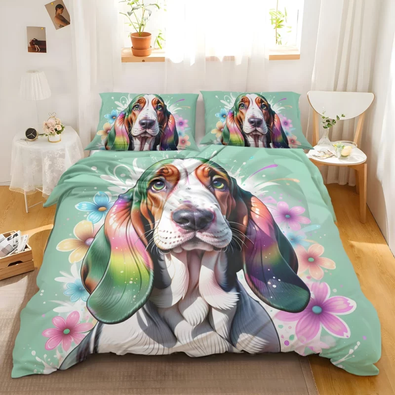 Relaxed Basset Hound Majesty Dog Presence Bedding Set 2