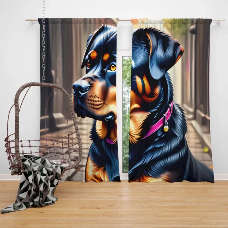 Rottweiler Pal The Perfect Dog Curtain