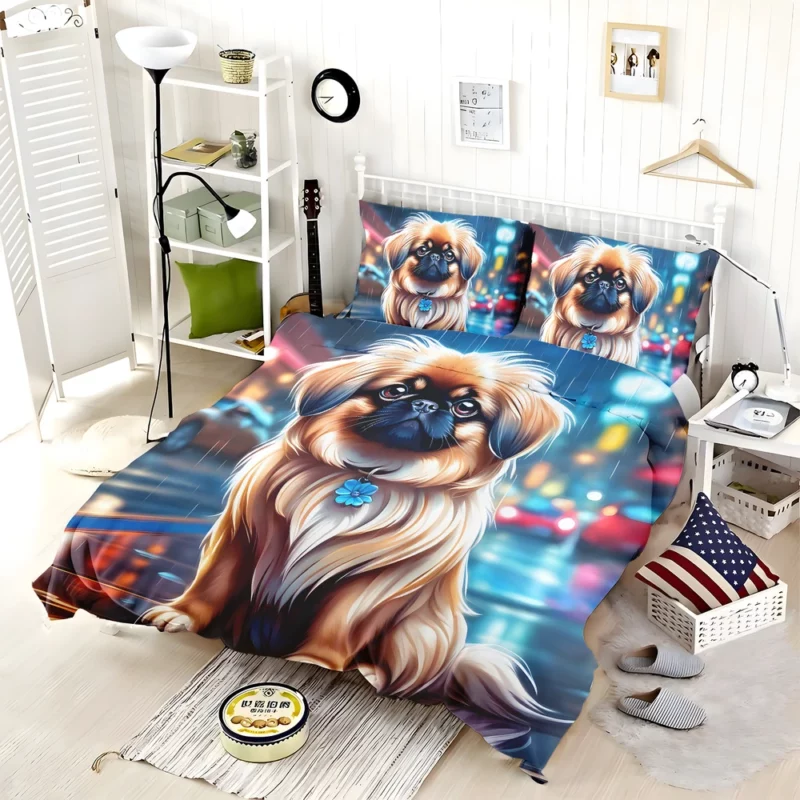 Royal Charm Pekingese Dog Breed Bedding Set