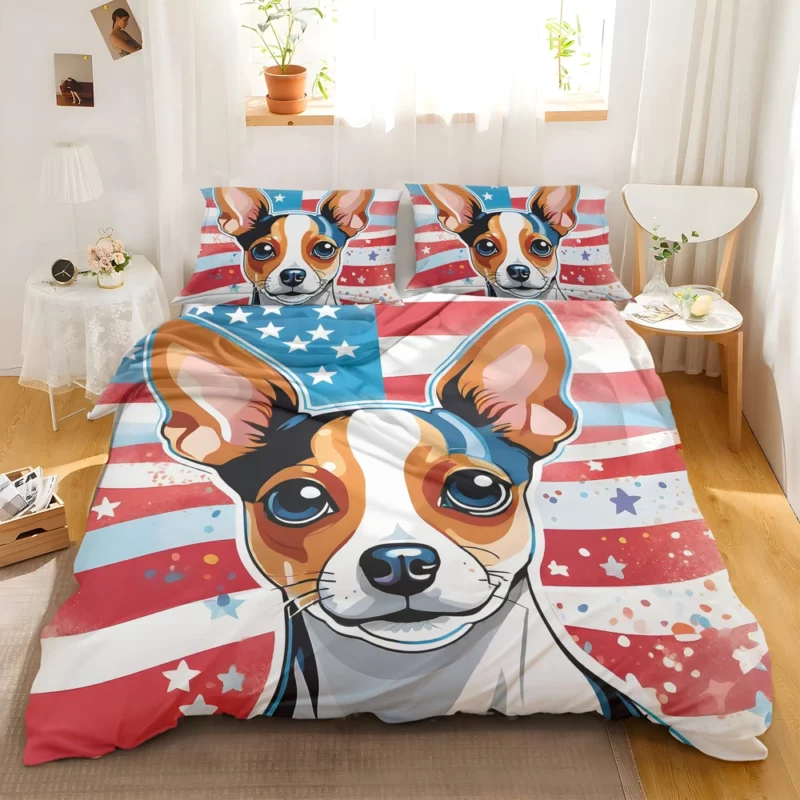 Russian Toy Terrier Charm Small Dog Companion Bedding Set 2