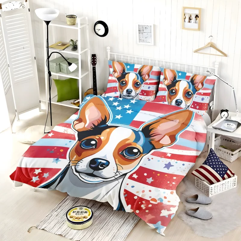 Russian Toy Terrier Charm Small Dog Companion Bedding Set