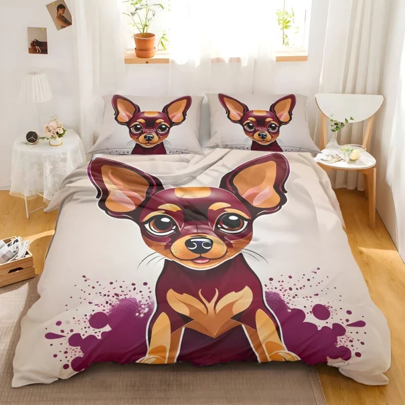 Russian Toy Terrier Delightful Canine Bedding Set 2