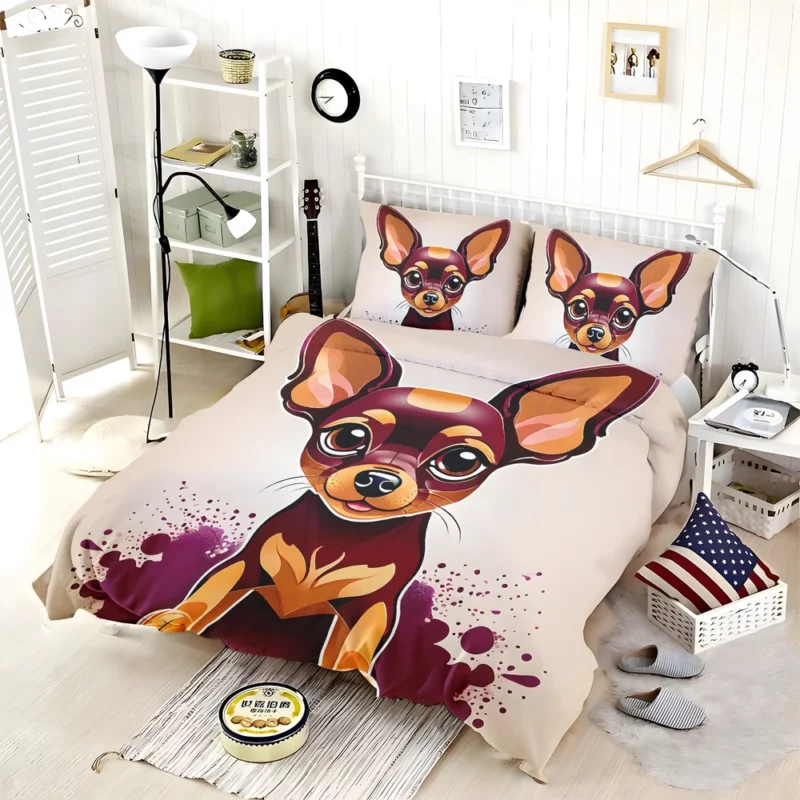 Russian Toy Terrier Delightful Canine Bedding Set