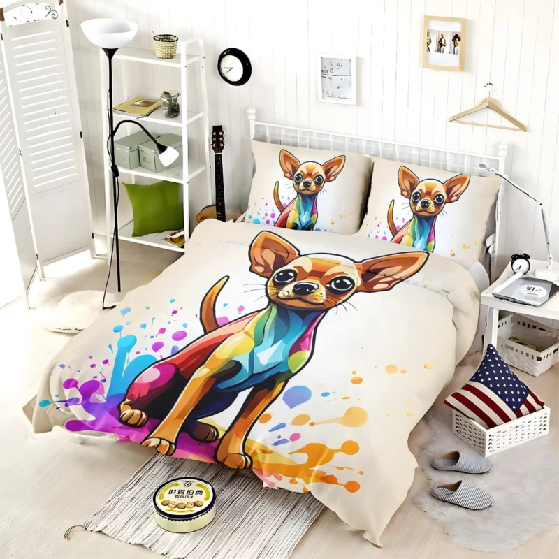 Russian Toy Terrier Elegant Companion Bedding Set