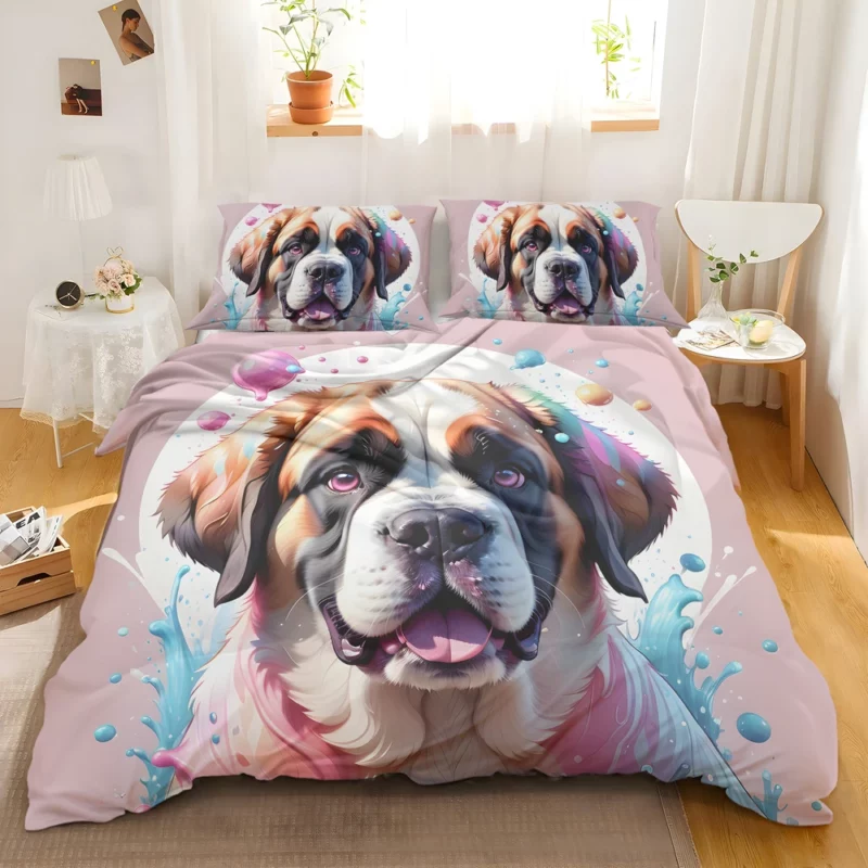 Saint Bernard Dog Companion Bedding Set 2