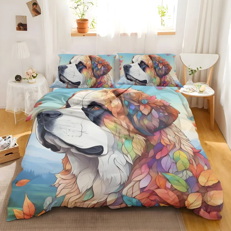 Saint Bernard Gentle Giant Dog Bedding Set 2