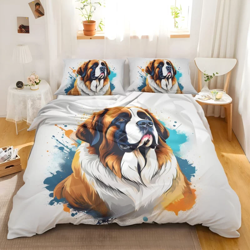 Saint Bernard Joy The Playful Dog Bedding Set 2