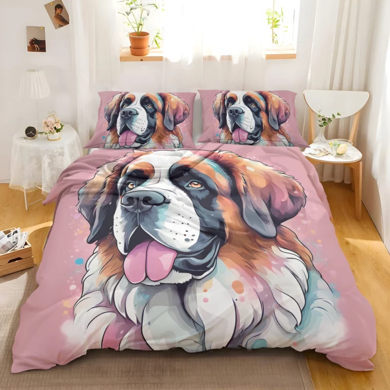 Saint Bernard Majesty Loyal Dog Bedding Set 2