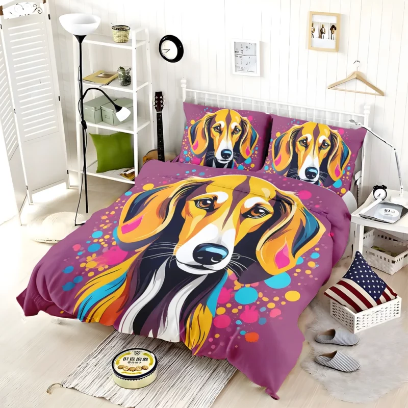 Saluki Majesty Graceful Dog Bedding Set