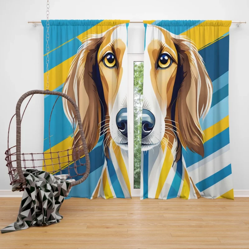 Saluki Pal The Perfect Dog Curtain