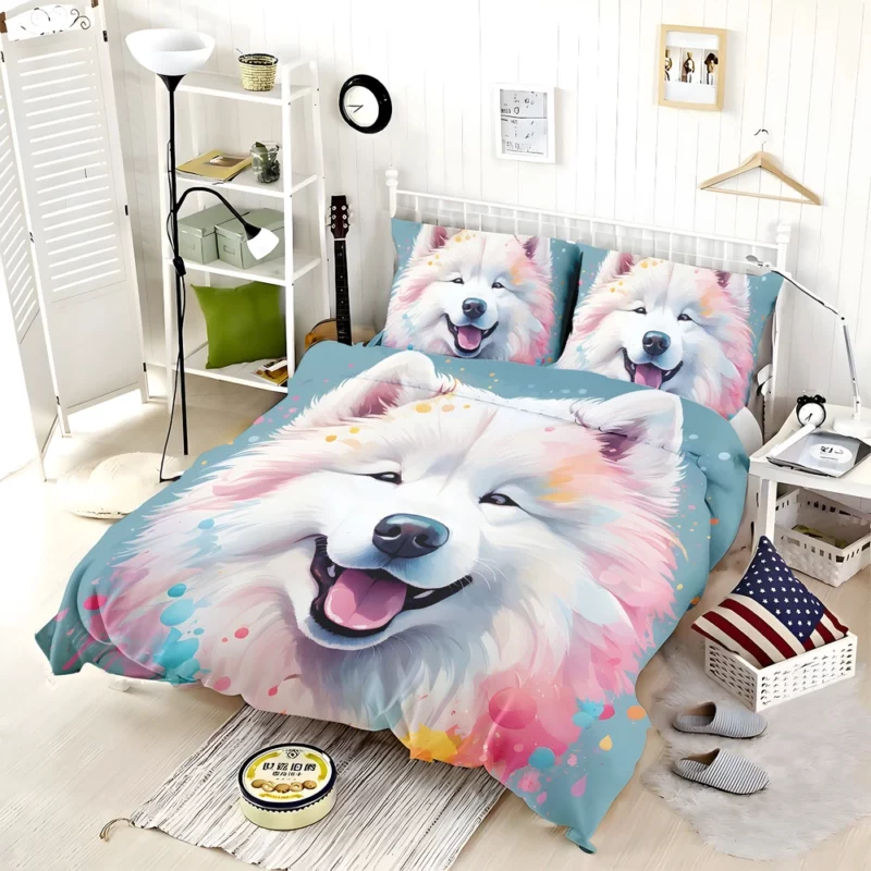 Samoyed Majesty Loyal Dog Bedding Set