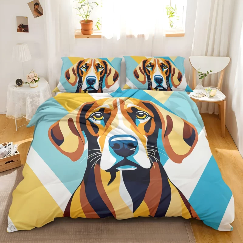 Scent Hunter Redbone Coonhound Dog Bedding Set 2