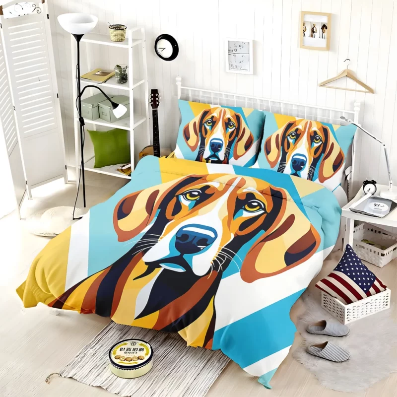 Scent Hunter Redbone Coonhound Dog Bedding Set