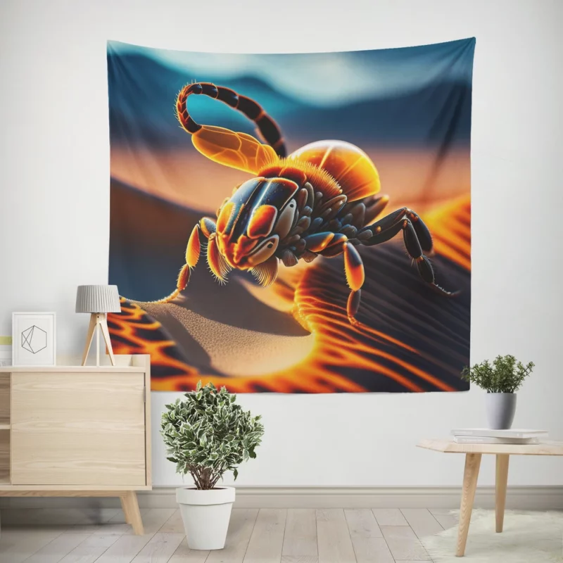 Scorpion in the Desert Wall Tapestry