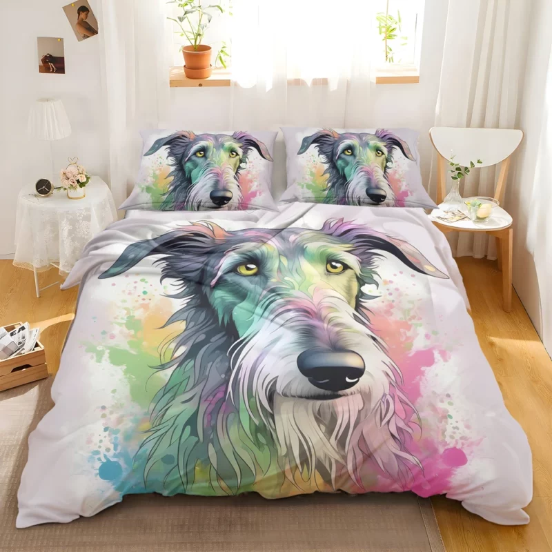 Scottish Deerhound Charm The Elegant Dog Bedding Set 2