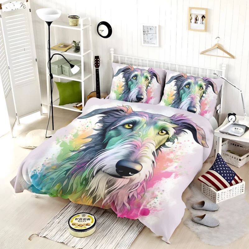 Scottish Deerhound Charm The Elegant Dog Bedding Set