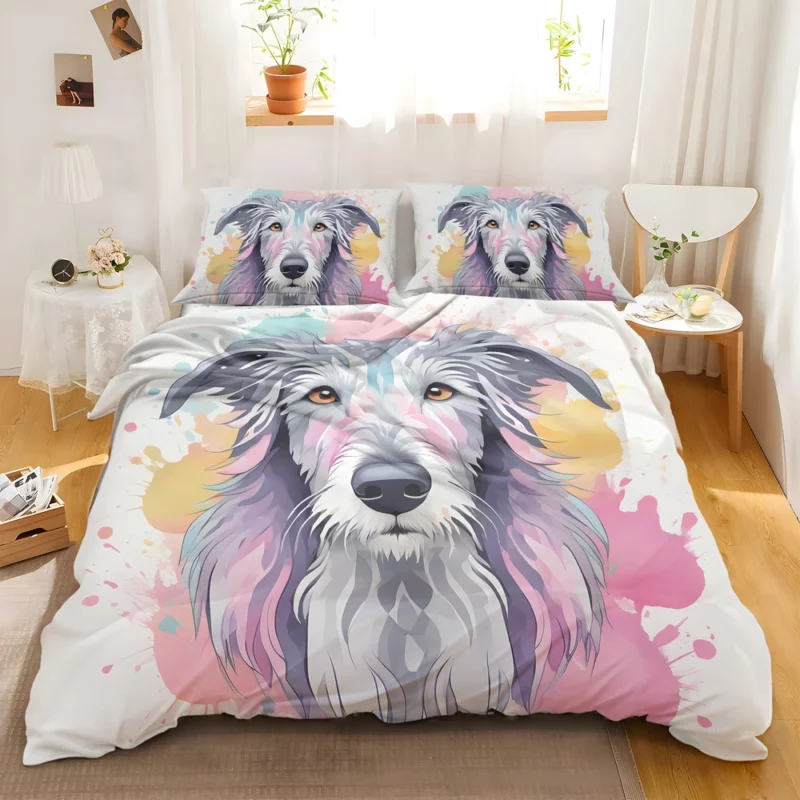 Scottish Deerhound Pal Loyal Companion Bedding Set 2