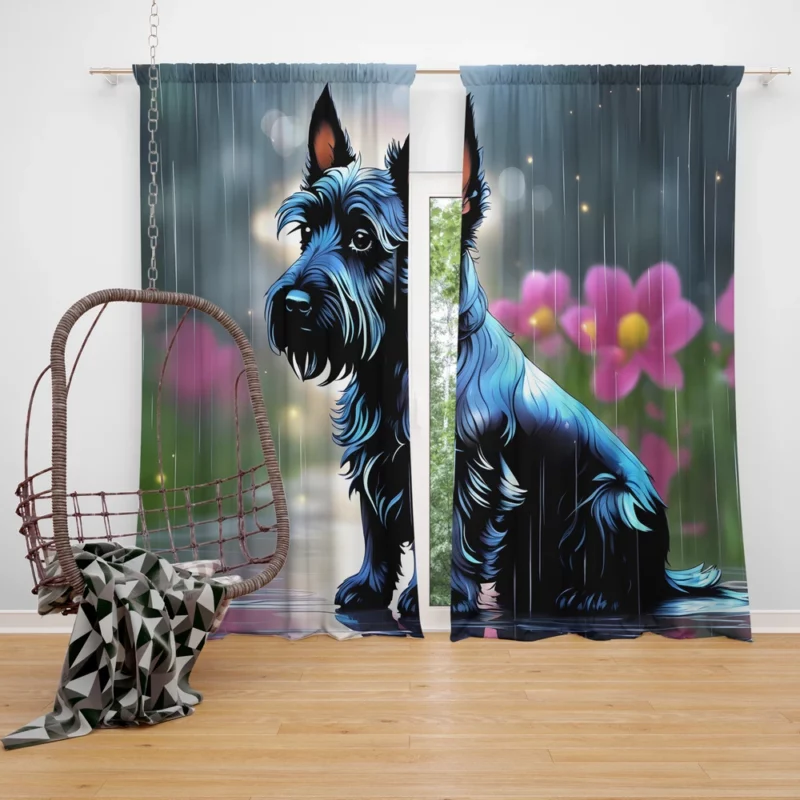 Scottish Terrier Bold Loyal Companion Curtain
