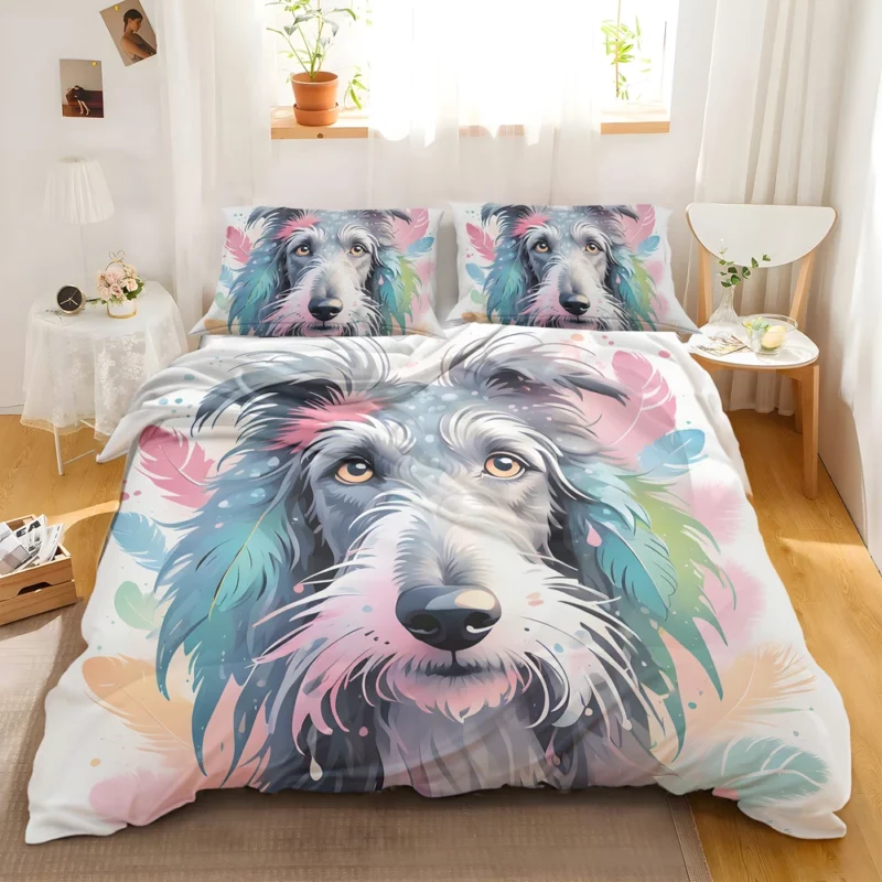 Scottish Wonder Deerhound Dog Breed Bedding Set 2