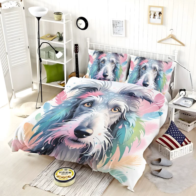 Scottish Wonder Deerhound Dog Breed Bedding Set