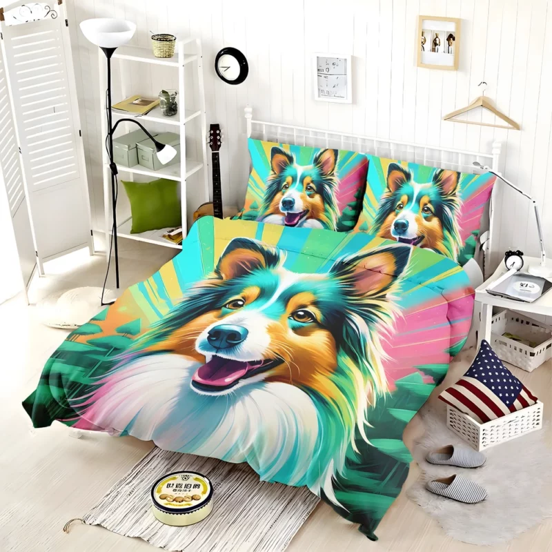 Shetland Sheepdog Majesty Elegant Dog Bedding Set