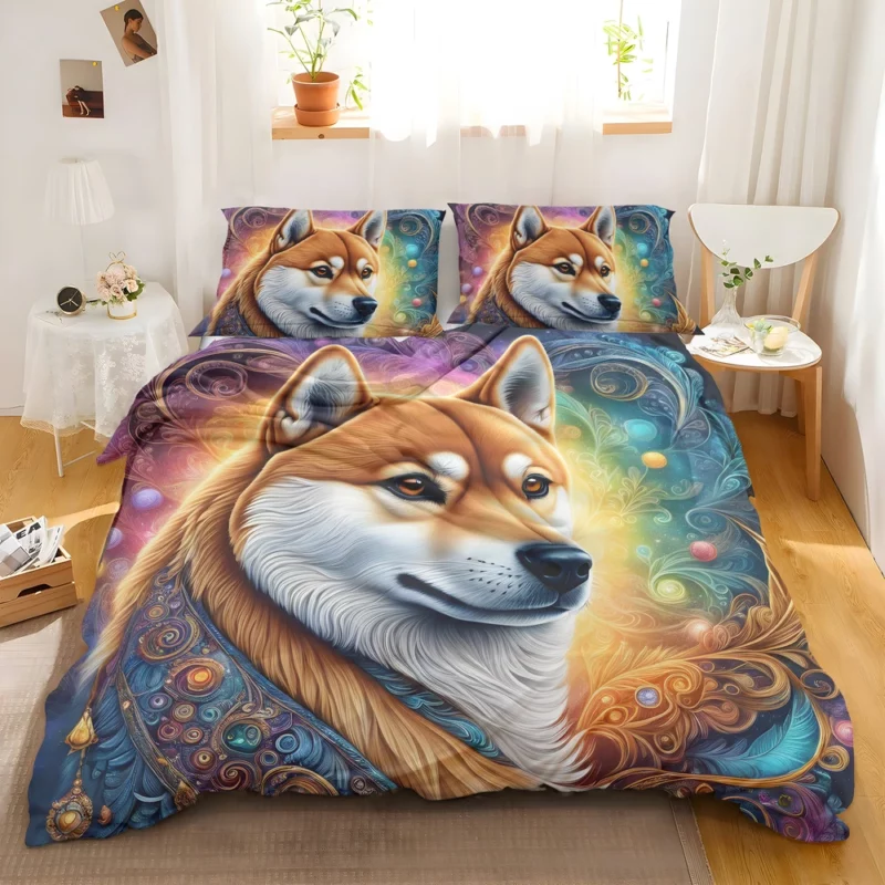 Shiba Inu Beauty Elegant Dog Bedding Set 2