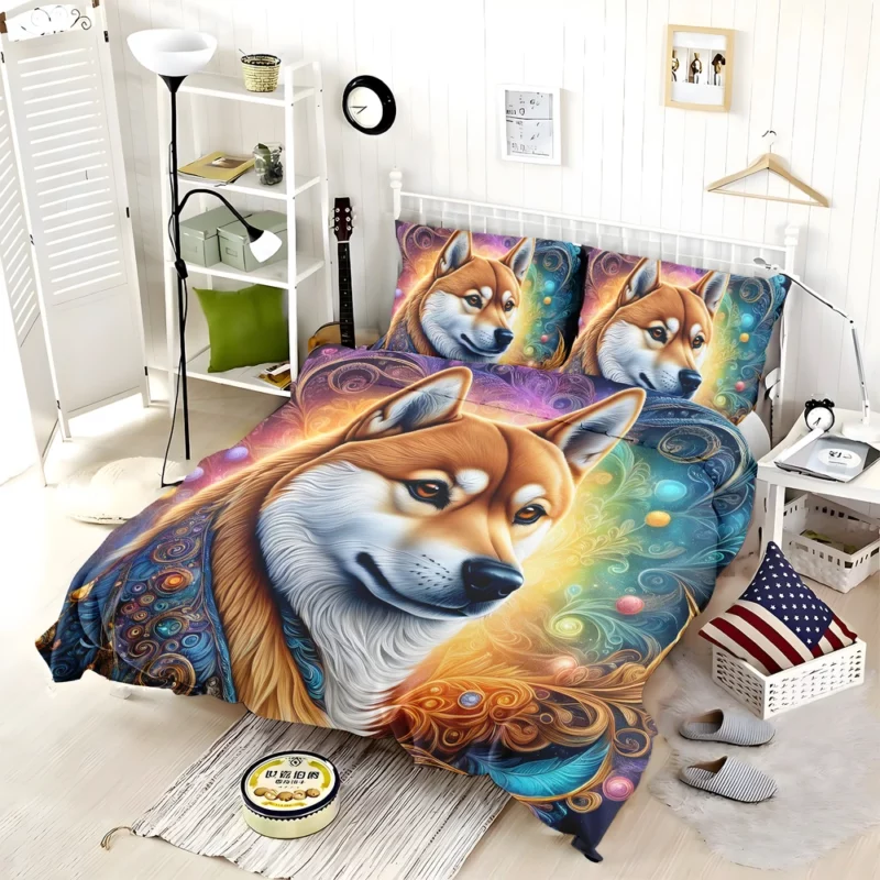 Shiba Inu Beauty Elegant Dog Bedding Set