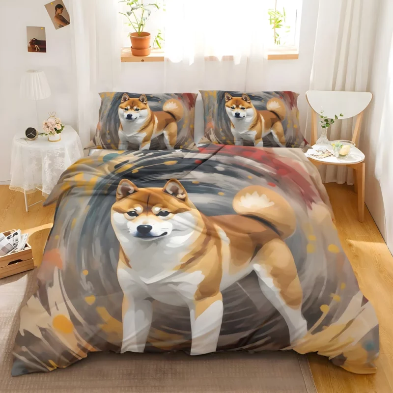 Shiba Inu Joy Playful Companion Bedding Set 2