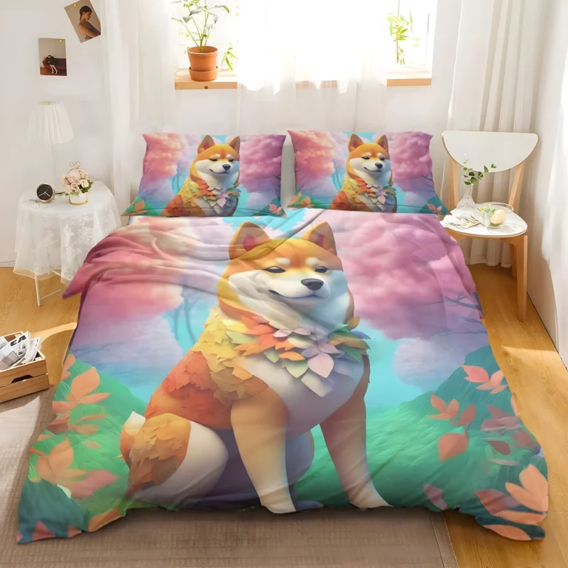 Shiba Inu Spirited Japanese Companion Bedding Set 2