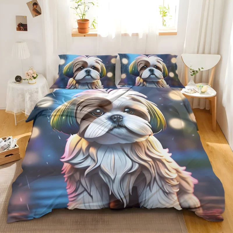 Shih Tzu Affectionate Toy Companion Bedding Set 2