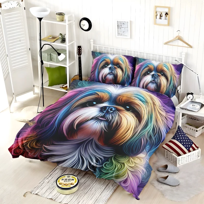 Shih Tzu Beauty Elegant Companion Bedding Set