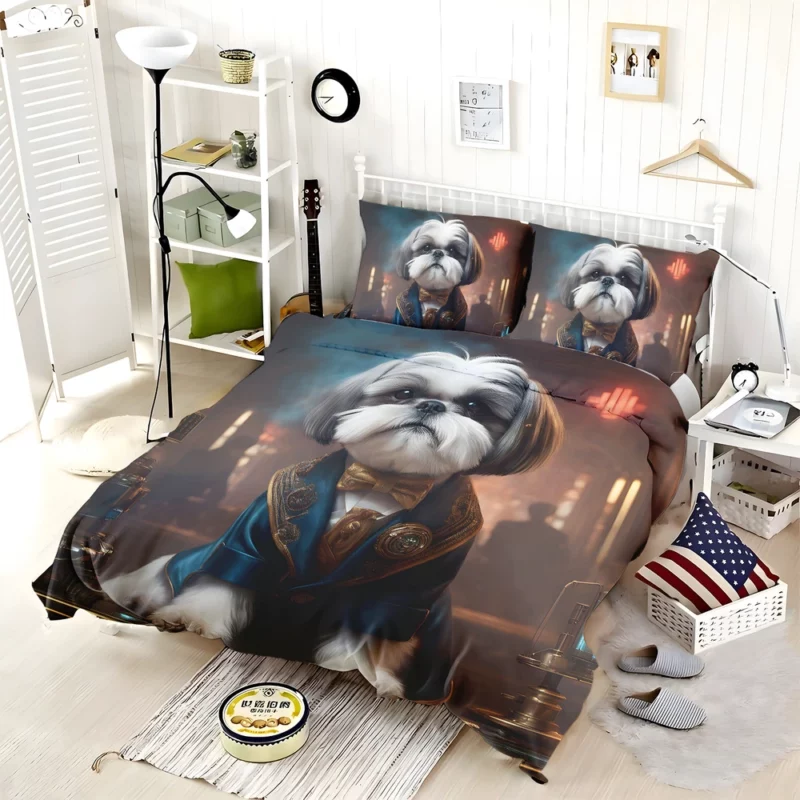 Shih Tzu Joy Playful Companion Bedding Set