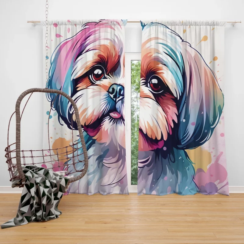 Shih Tzu Pal The Perfect Dog Curtain