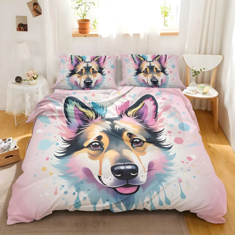 Shollie Collie Shepherd Charm Energetic Dog Bedding Set 2