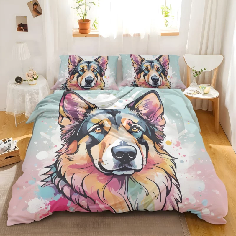 Shollie German Collie Mix Loyal Companion Bedding Set 2