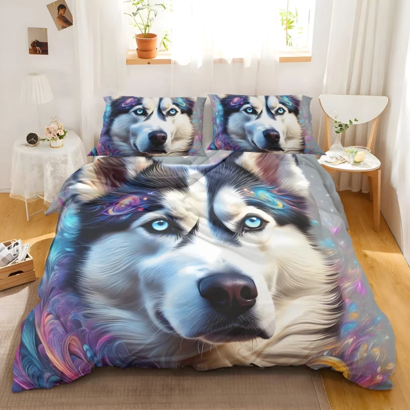 Siberian Husky Beauty Elegant Dog Bedding Set 2