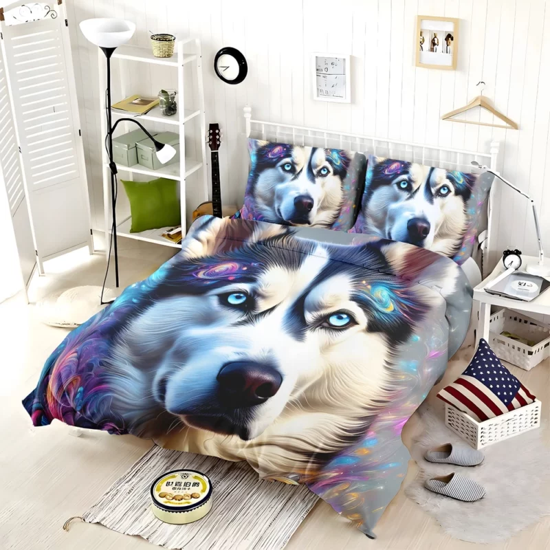 Siberian Husky Beauty Elegant Dog Bedding Set