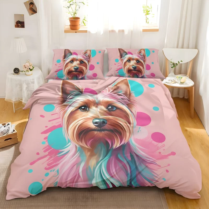 Silky Terrier Joy Playful Canine Bedding Set 2