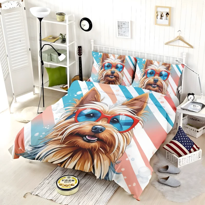 Silky Terrier Majesty Small Dog Bedding Set