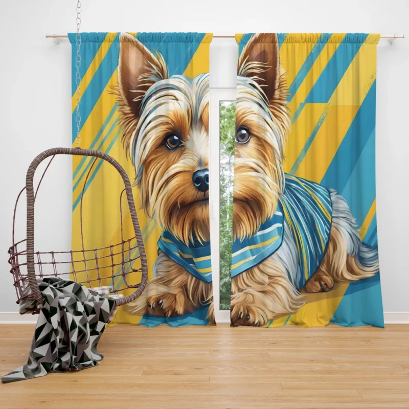 Silky Terrier Pal The Perfect Dog Curtain