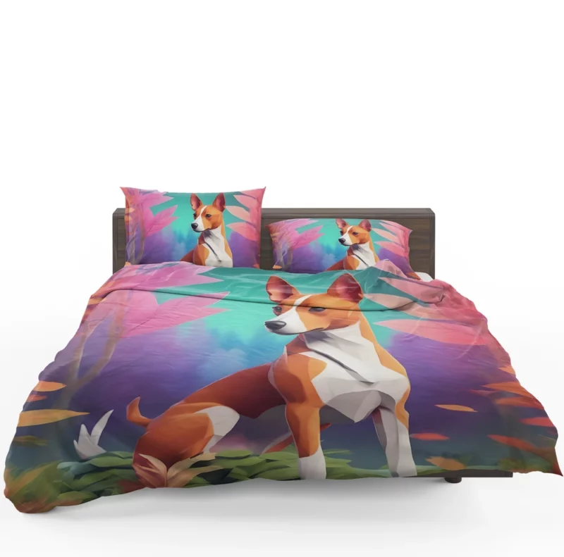 Sleek Basenji Dog African Beauty Bedding Set 1