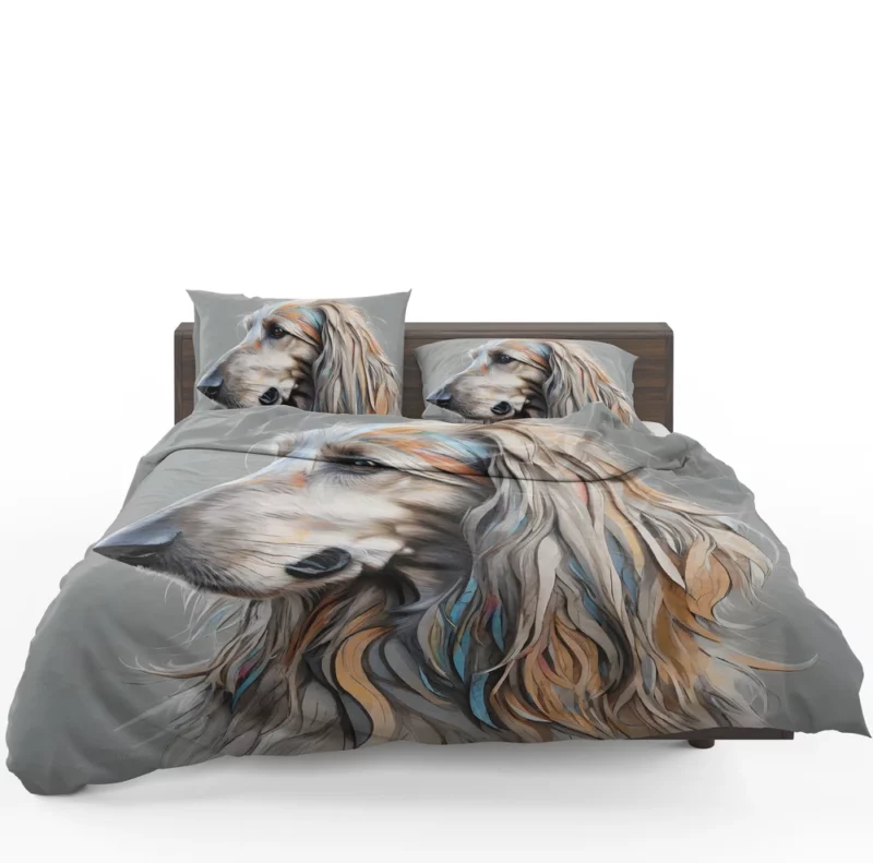 Sleek and Stylish Afghan Hound Dog Bedding Set 1