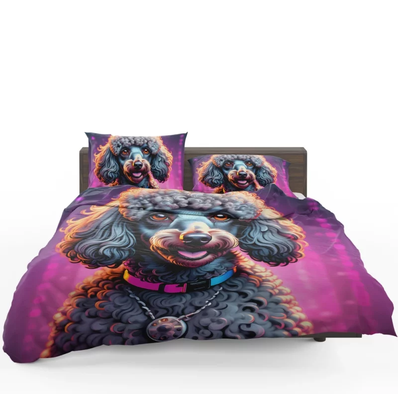 Smart and Fluffy Poodle Dog Bedding Set 1