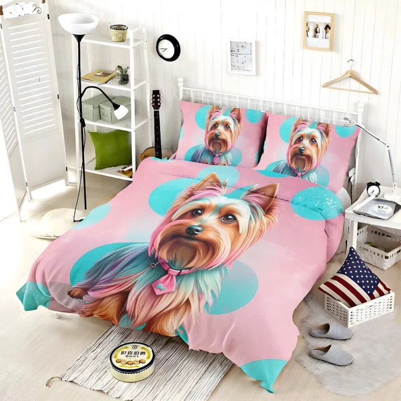 Smart and Loyal Silky Terrier Bedding Set