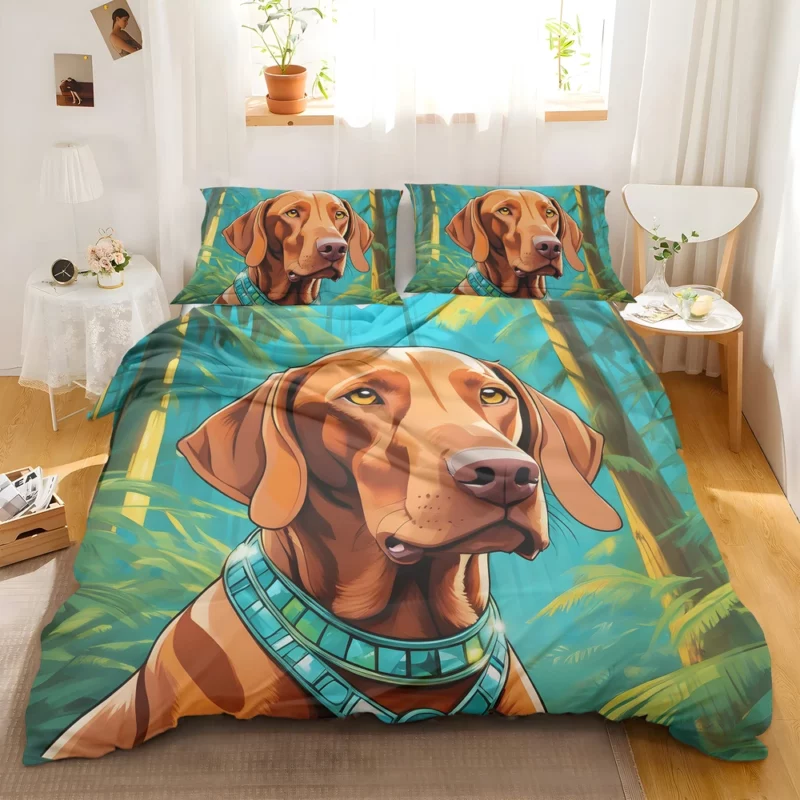 Smart and Loyal Vizsla Dog Bedding Set 2