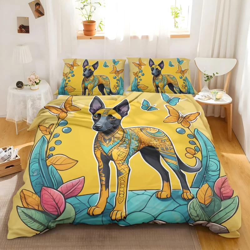 Smart and Loyal Xoloitzcuintli Dog Bedding Set 2